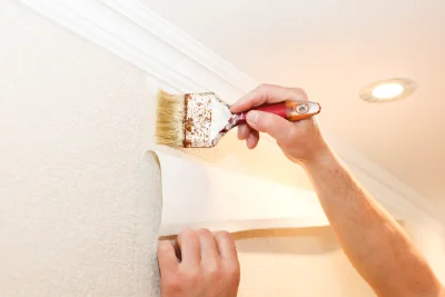 Pose de papier peint à Chavanod — revêtements muraux et toiles de verre